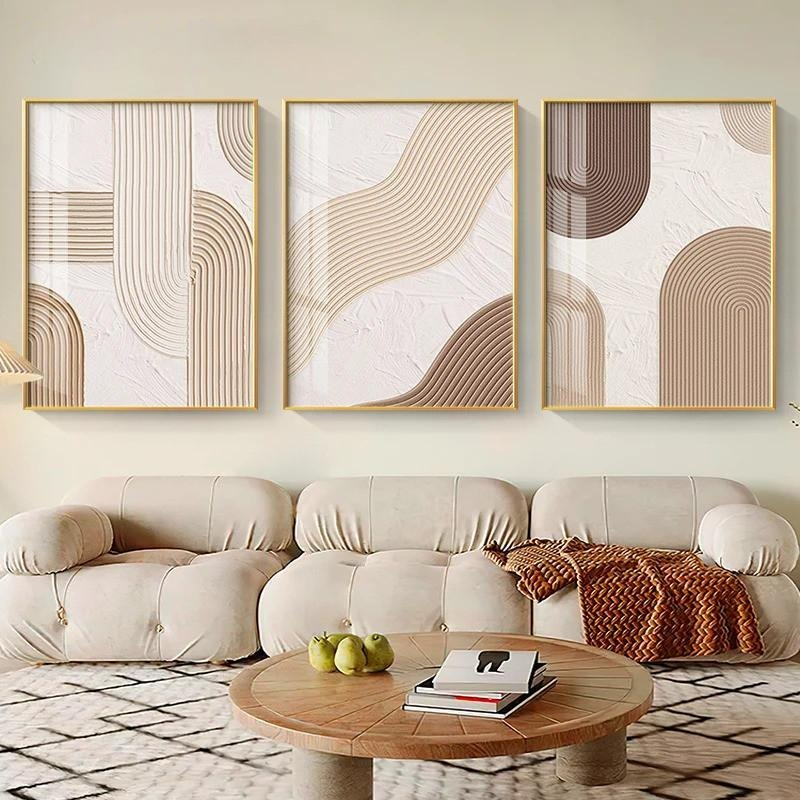 Home Decor Japandi - Poster moderne nordique avec des lignes