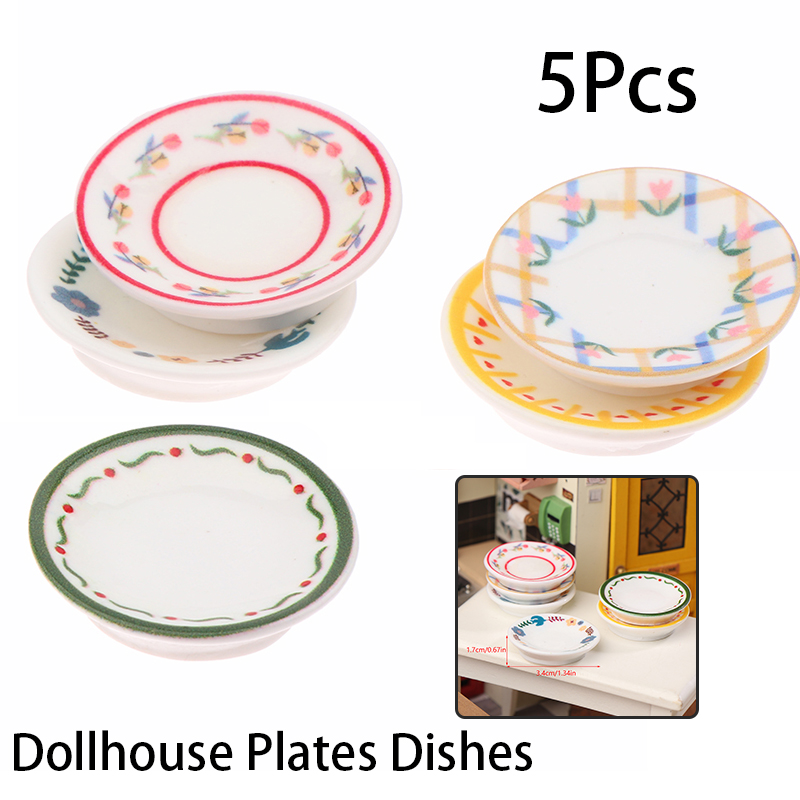 Home Decor Kitchen - Mini assiettes pour maison de poupée