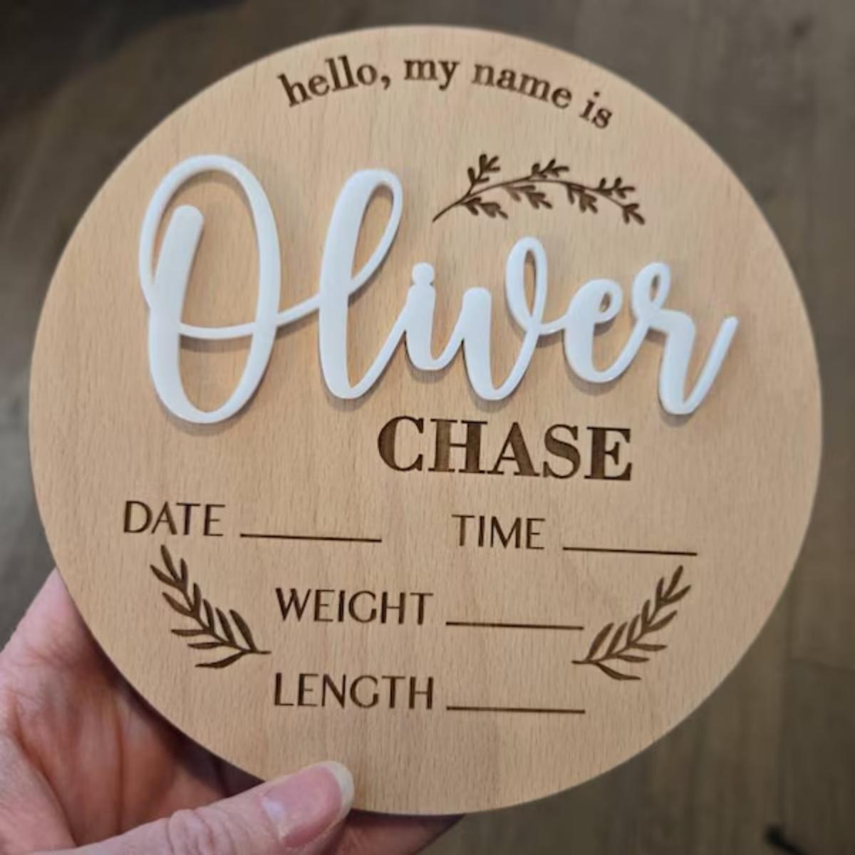 Home Decor Rustic - 1 plaque personnalisée en bois pour