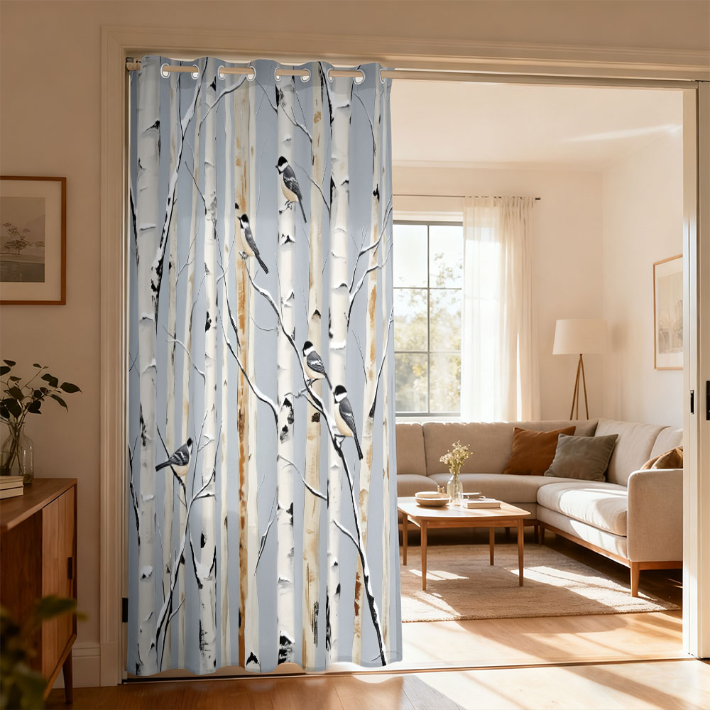 Home Decor Curtains - 1 rideau à boucle unique imprimé