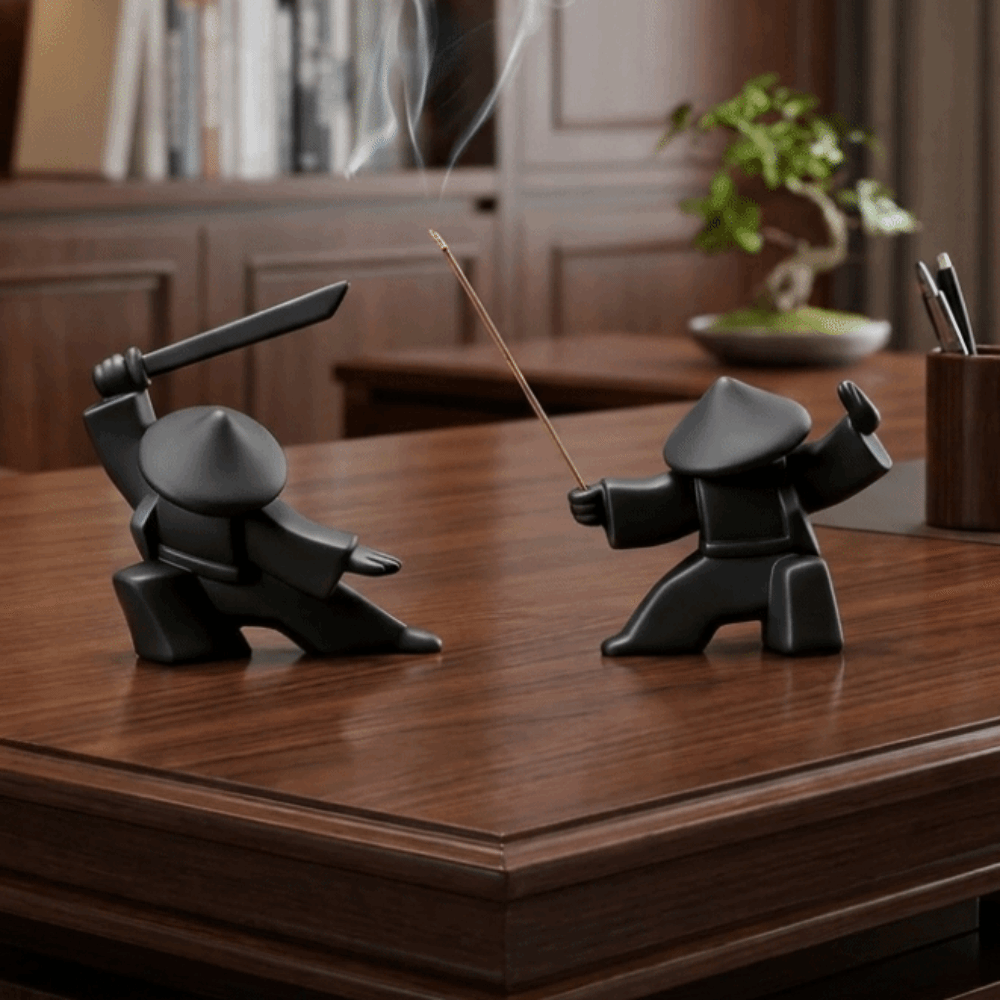 Incense Stick Holder - Porte-encens samouraï imprimé en 3D, figurine