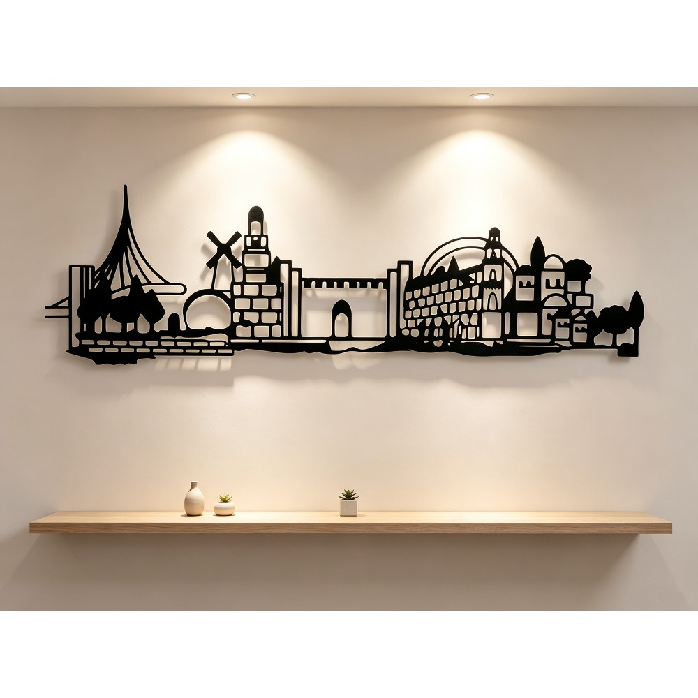 Home Decor Rustic - CIFBUY Décoration murale en métal, silhouette