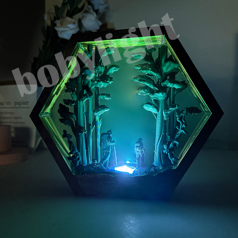 Home Decor Resin - Lampe de table en résine en