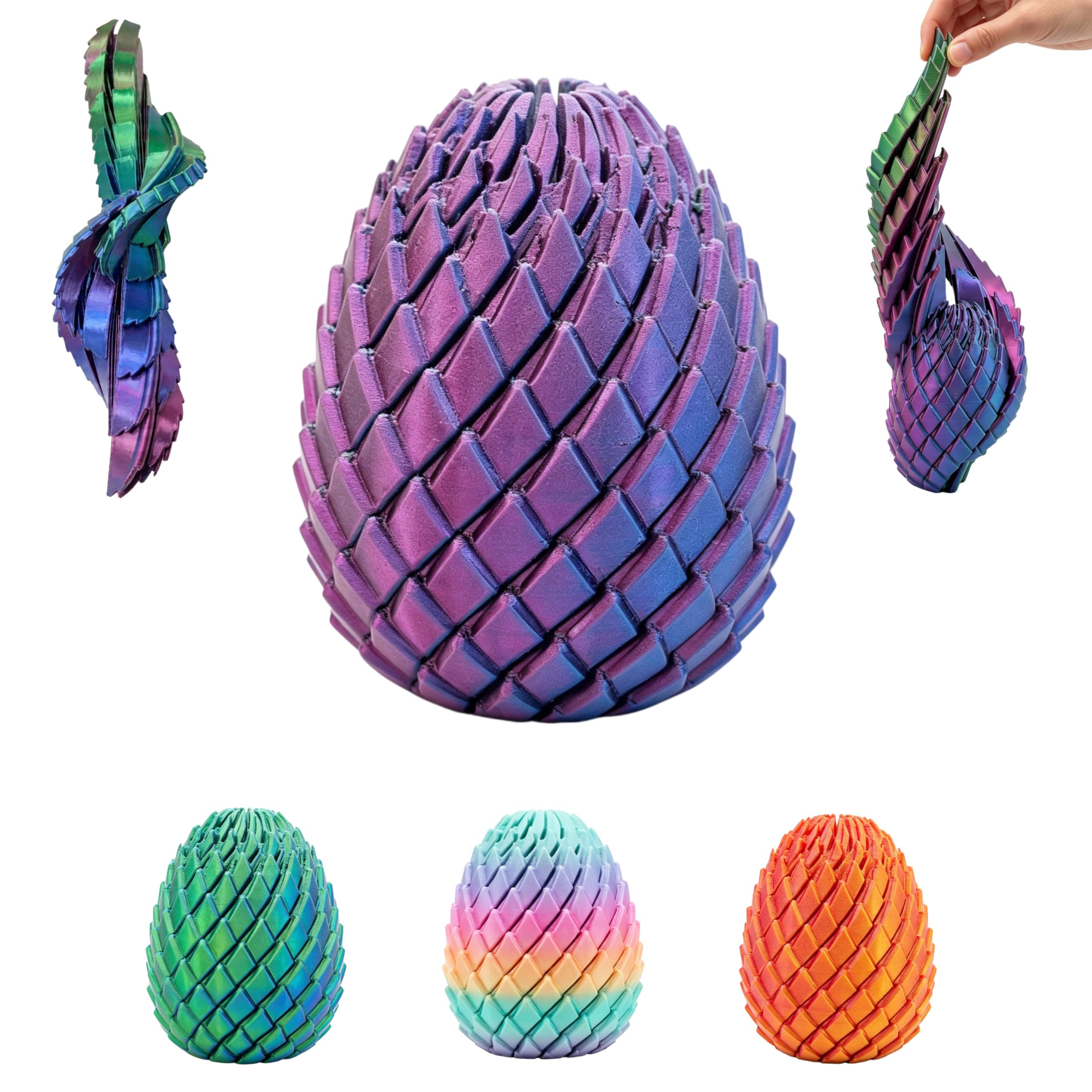 Home Decor Gift - Œuf de dragon 3D en spirale