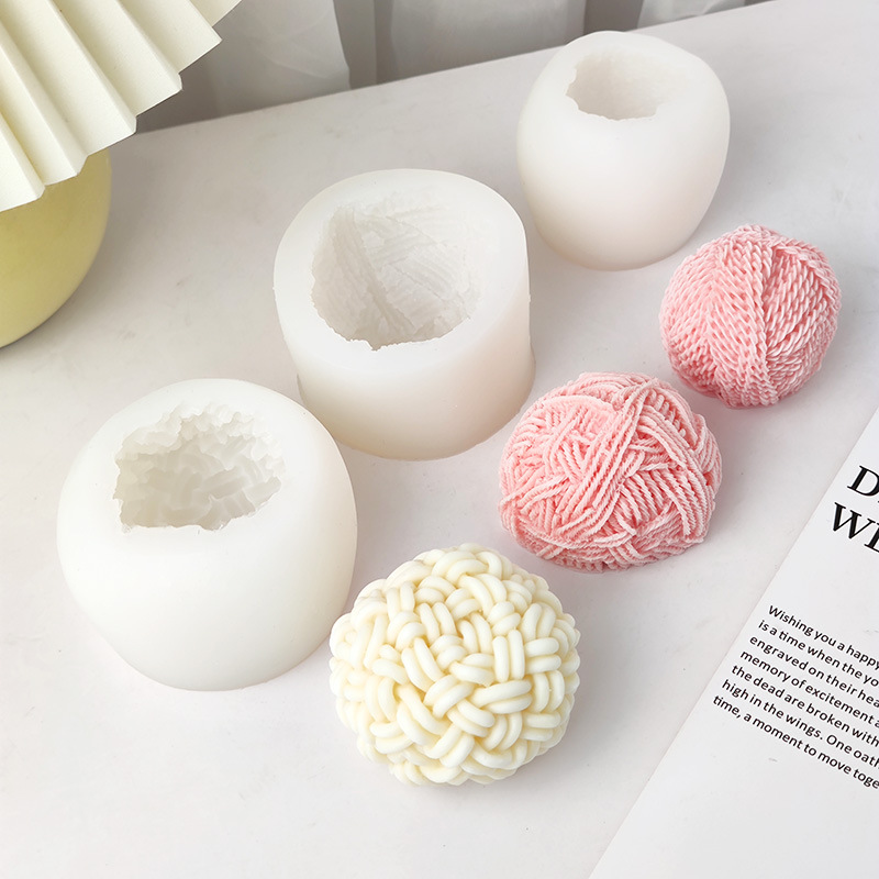 Yarn Home Decor - Moule à bougie en Silicone, boule