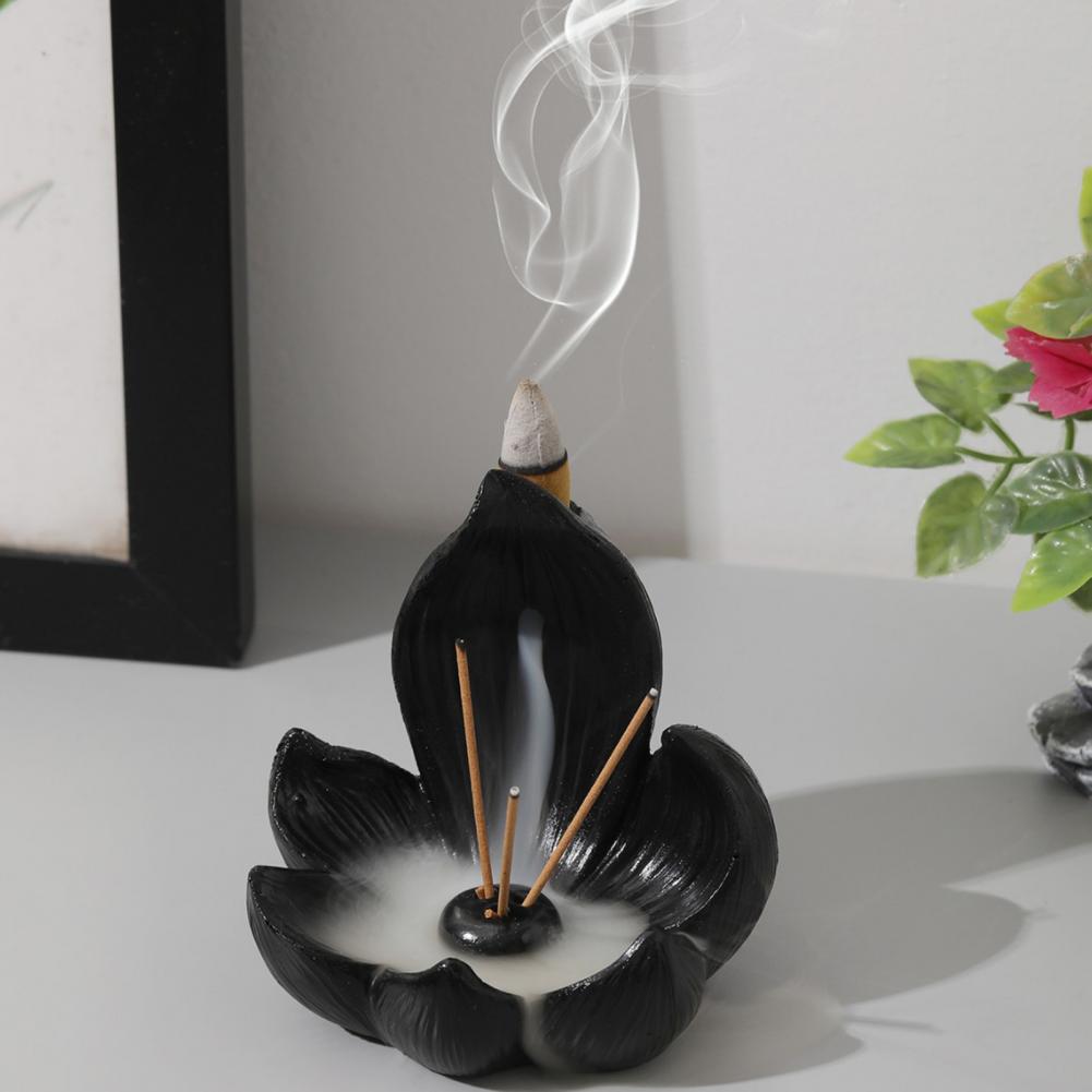 Incense Stick Holder - Porte-encens Lotus en résine, brûleur d'encens