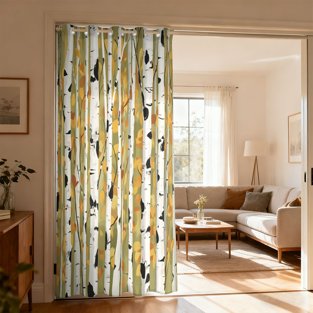 Home Decor Curtains - 1 rideau à boucle unique imprimé