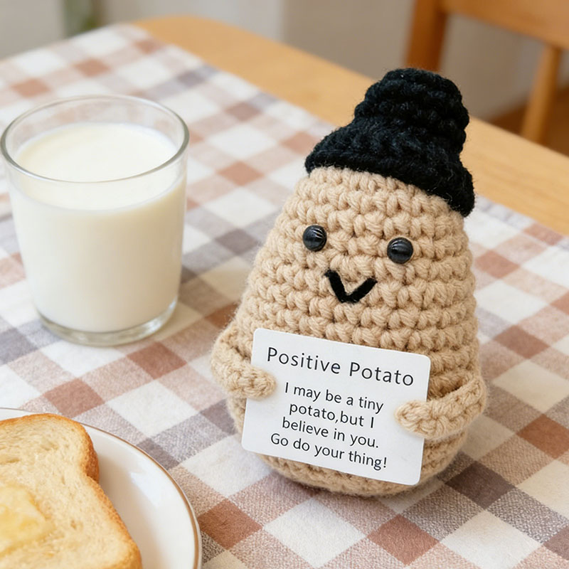 Yarn Home Decor - Adorable Poupée Pomme de Terre Positive