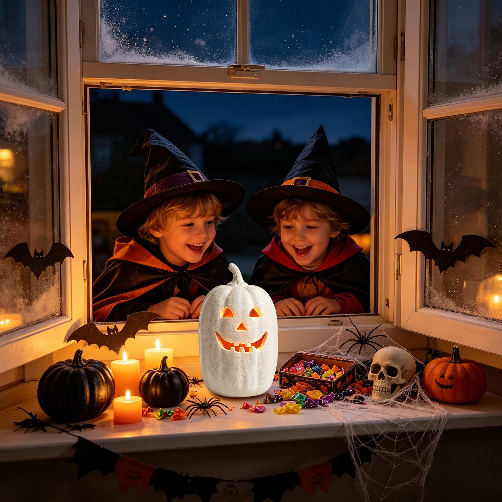 Home Decor Resin - Décoration de citrouille d'Halloween en résine,