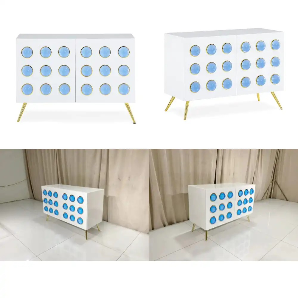 Home Decor White - Meuble buffet GLOBO de Jonathan Adler,