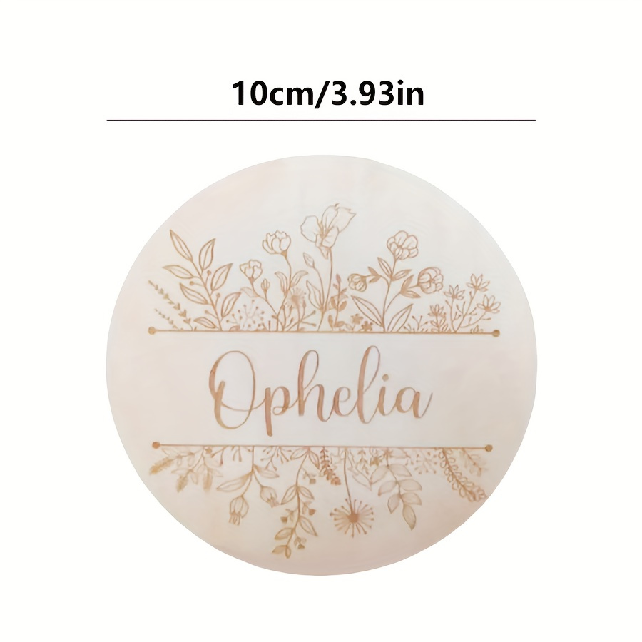 Plaque de nom gravée florale p - Home Decor Rustic avis et prix
