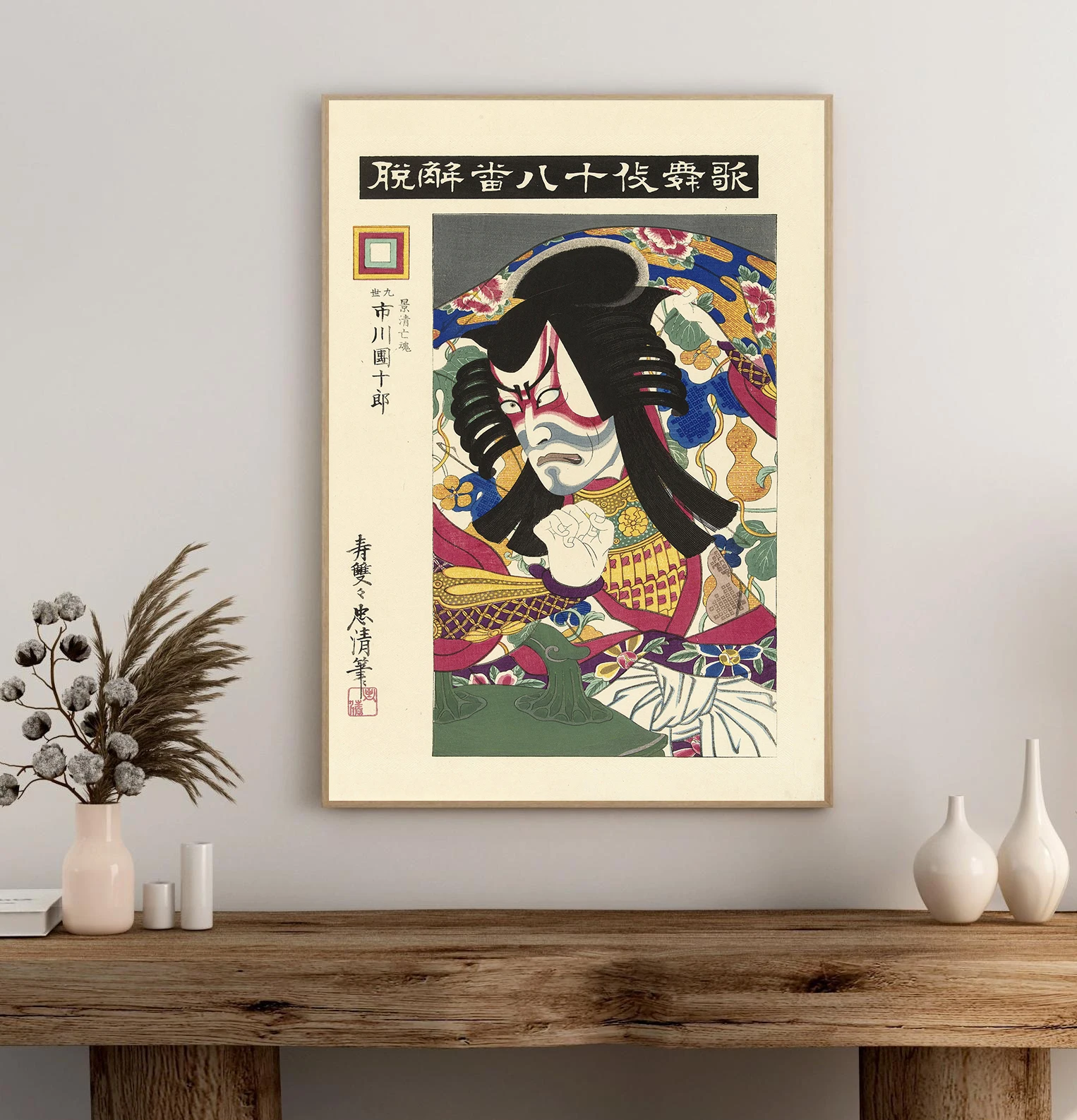 Peinture sur toile rétro japon - Home Decor Japandi avis et prix