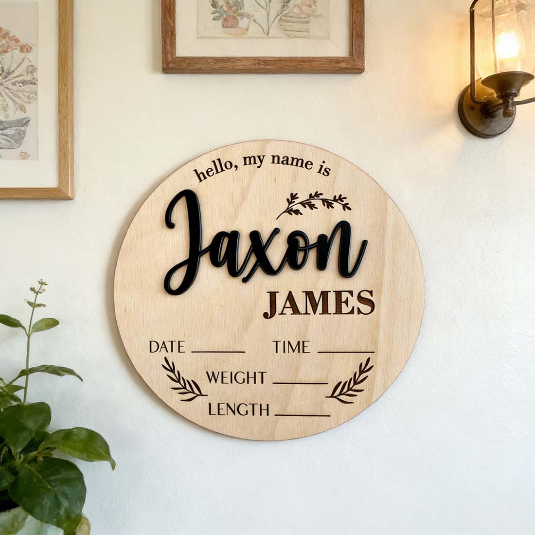 1 plaque personnalisée en bois - Home Decor Rustic avis et prix