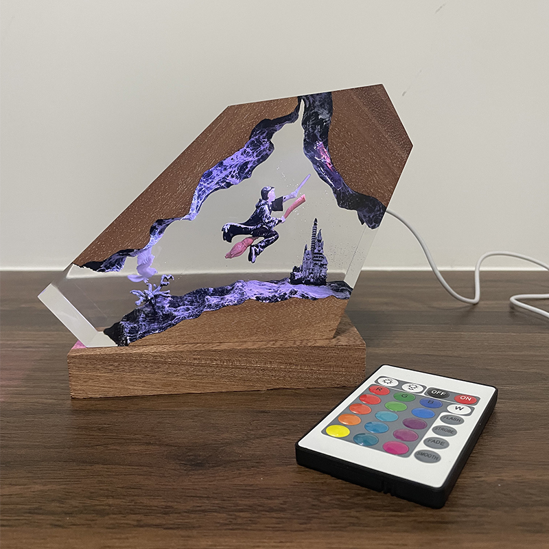 Lampe en résine de bois époxy, - Home Decor Resin avis et prix