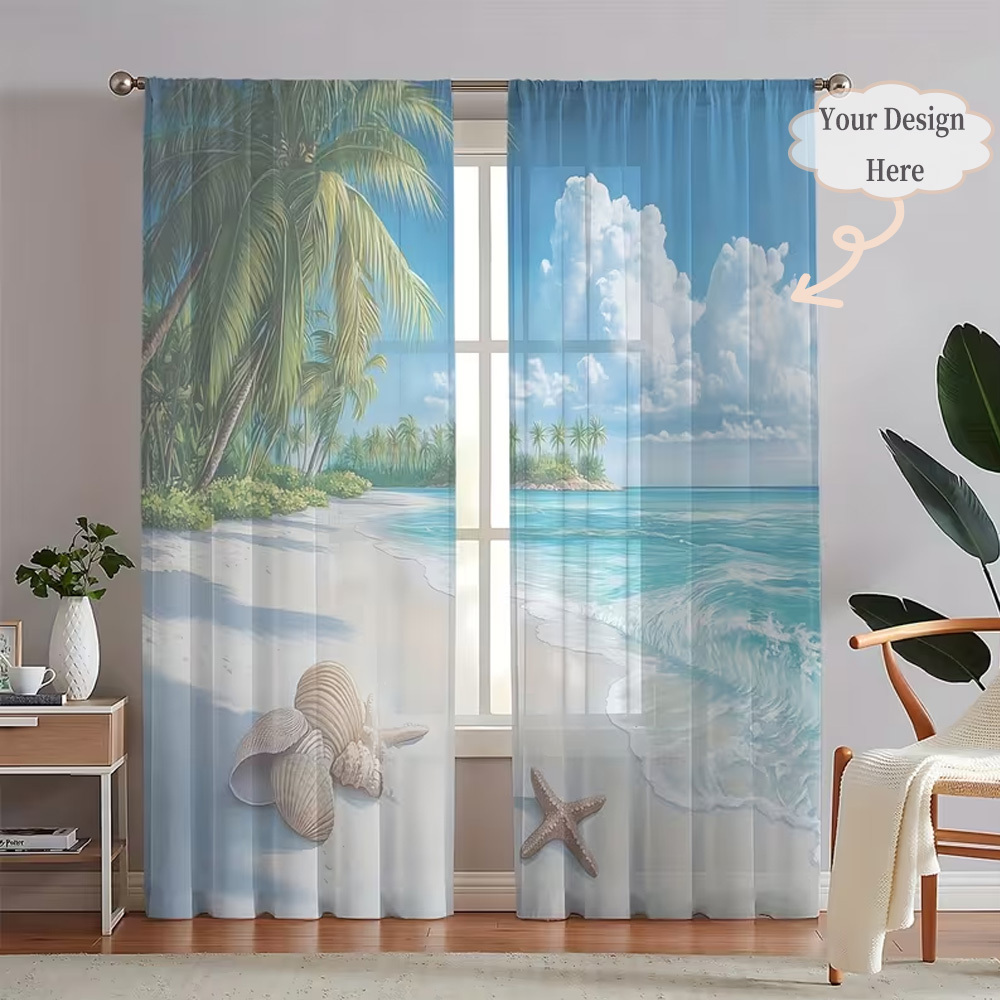 Rideaux transparents plats 2D  - Home Decor Curtains avis et prix