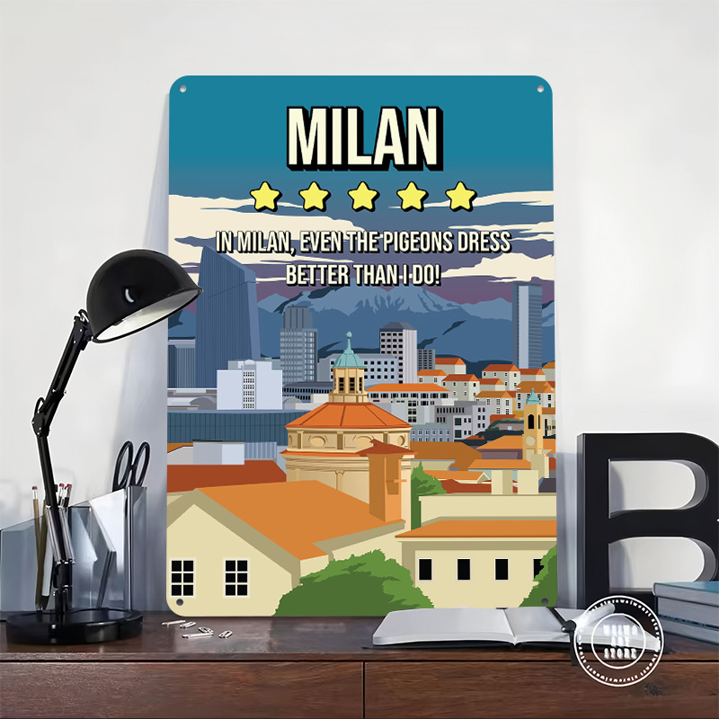 Plaque en métal vintage person - Review Home Decor avis et prix