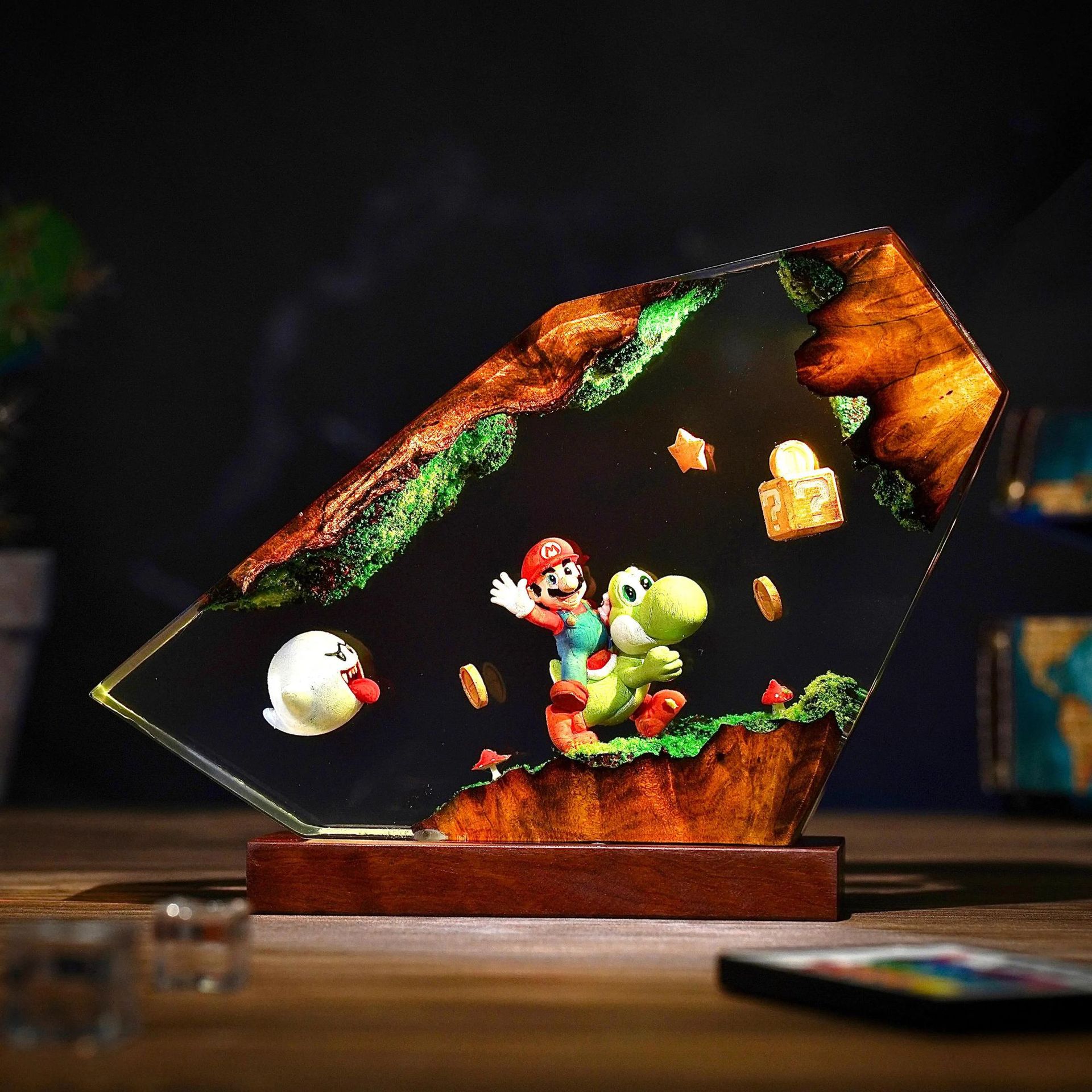 Lampe de table en résine, figu - Home Decor Resin avis et prix