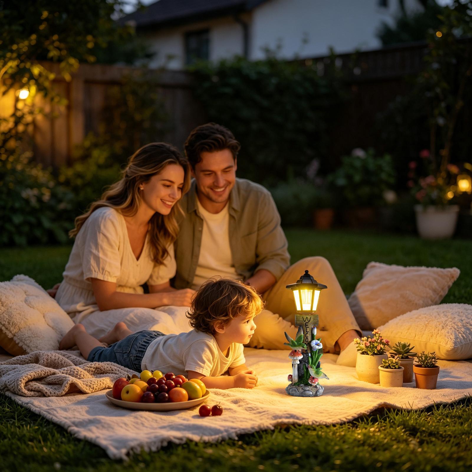 Lampes solaires de jardin, sta - Home Decor Resin avis et prix