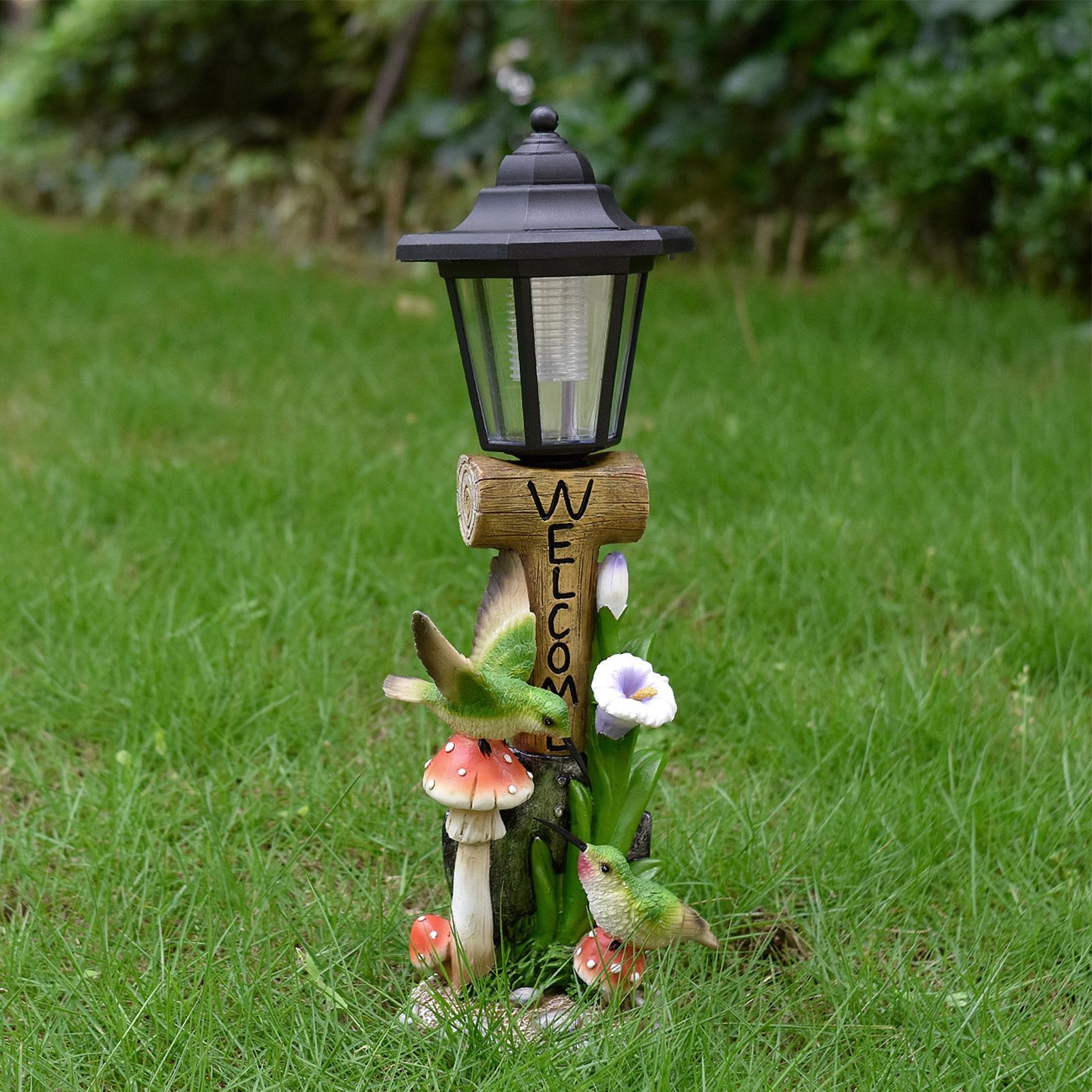 Lampes solaires de jardin, sta - Home Decor Resin avis et prix