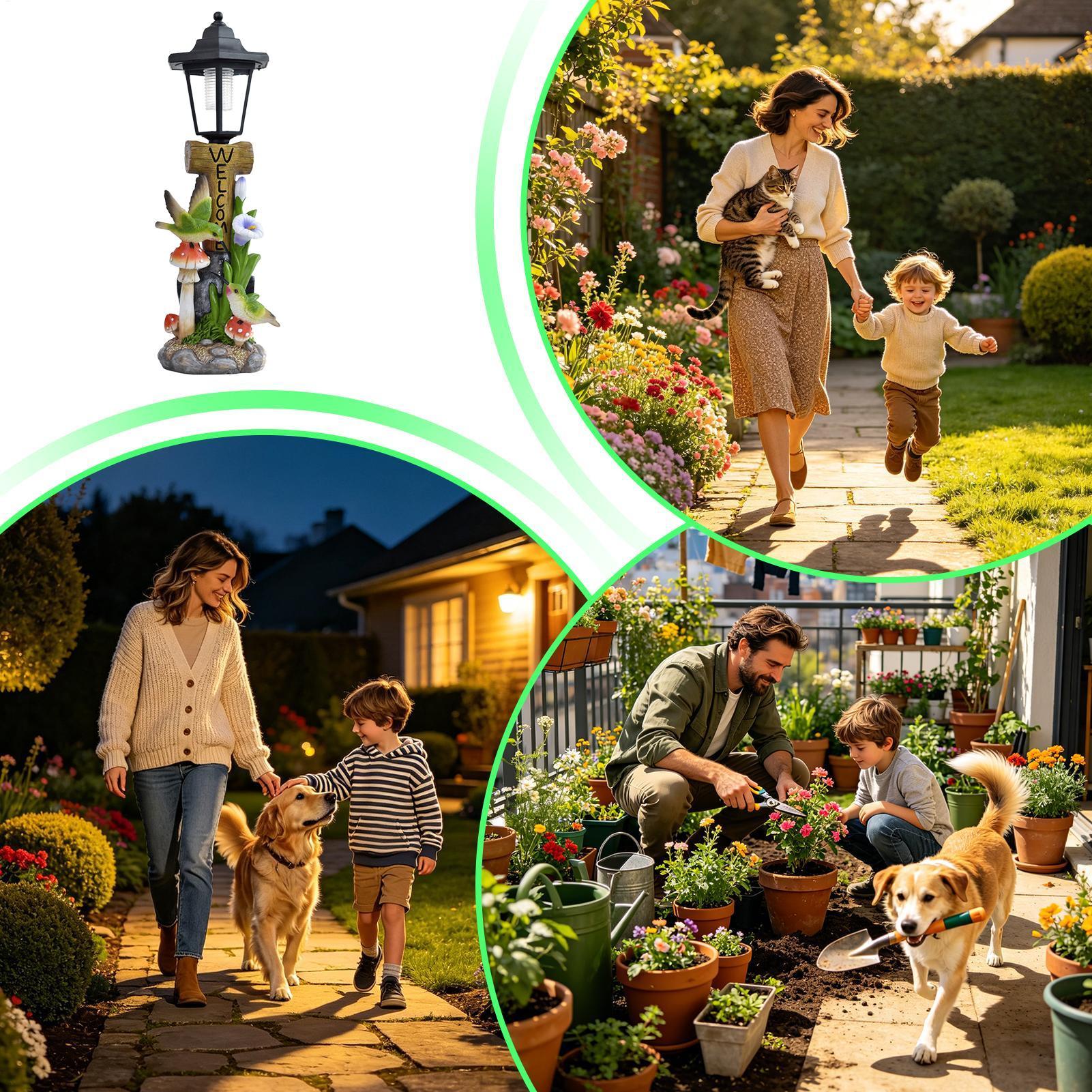 Lampes solaires de jardin, sta - Home Decor Resin avis et prix
