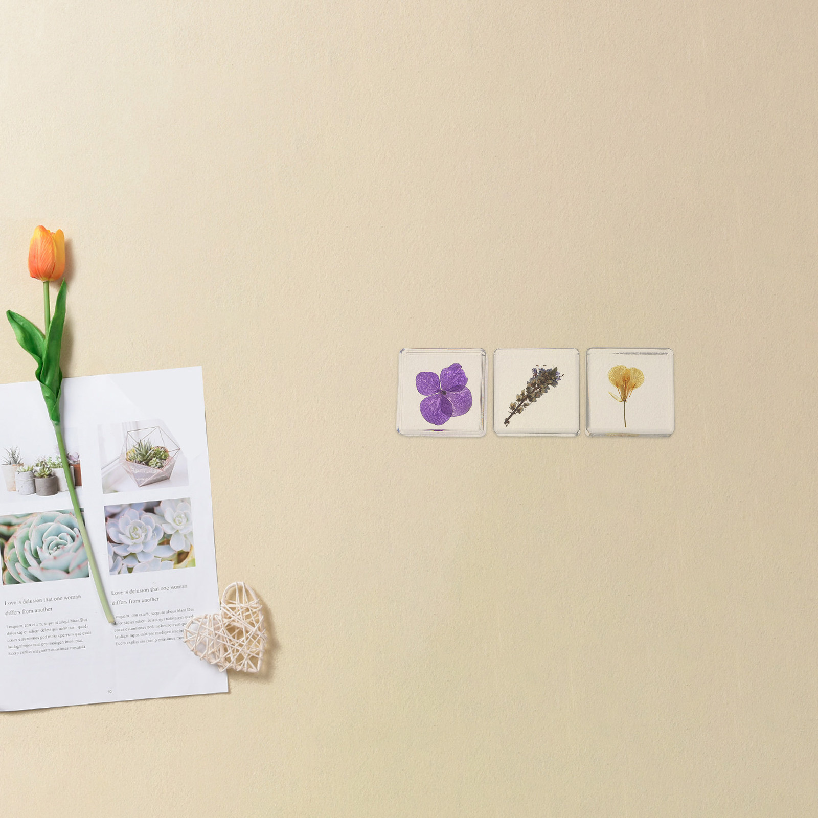Lot de 3 spécimens de fleurs e - Home Decor Resin avis et prix