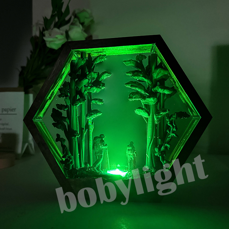Lampe de table en résine en fo - Home Decor Resin avis et prix