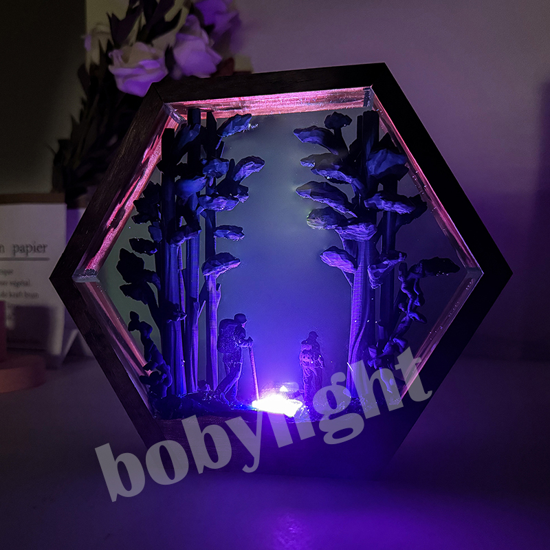 Lampe de table en résine en fo - Home Decor Resin avis et prix