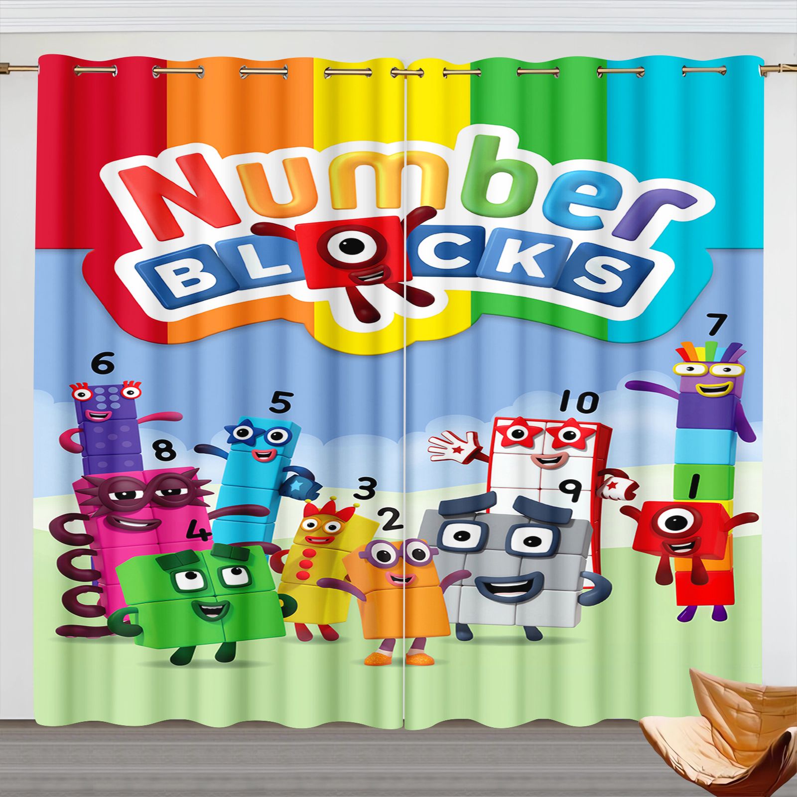 Rideaux de dessin animé Number - Home Decor Curtains avis et prix