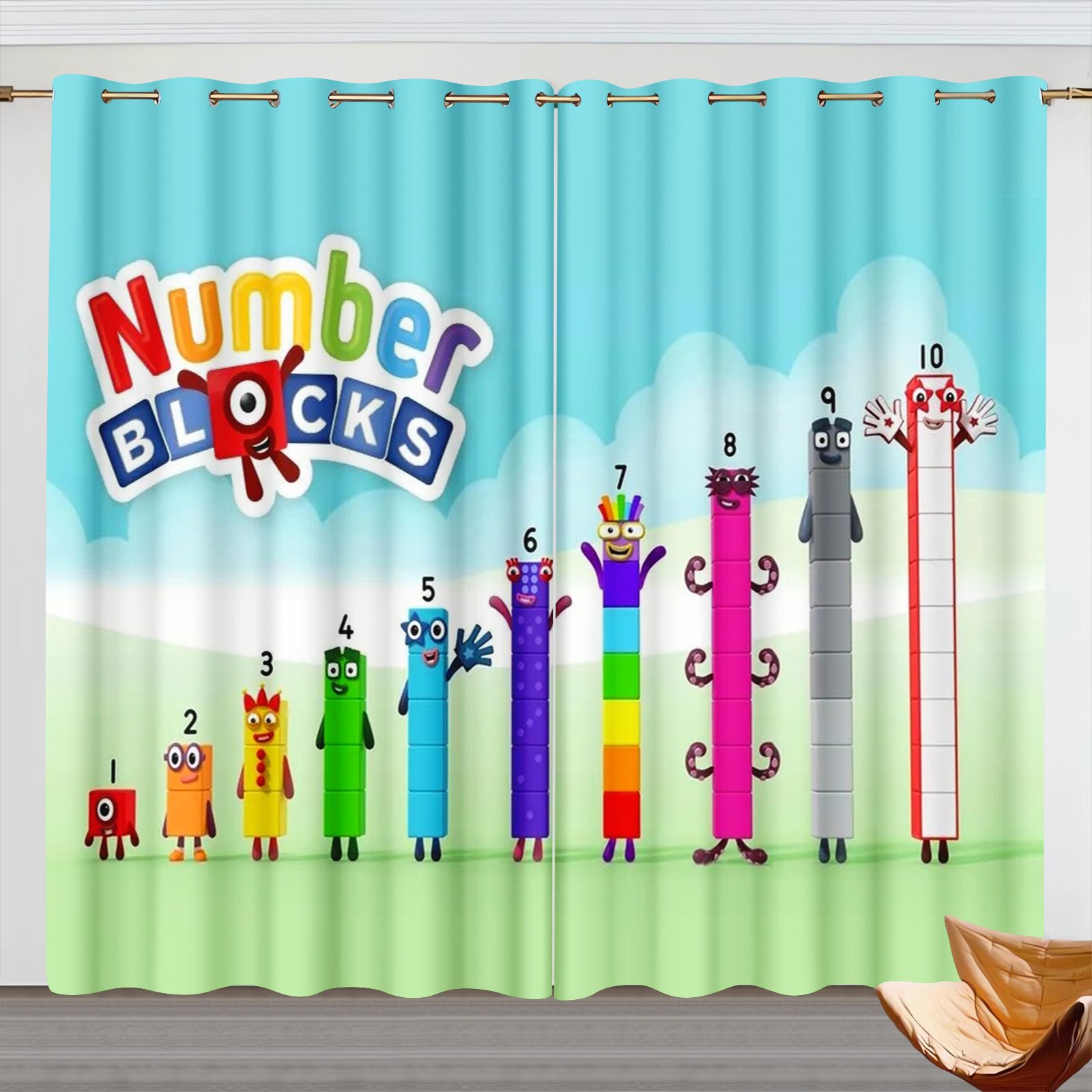 Rideaux de dessin animé Number - Home Decor Curtains avis et prix