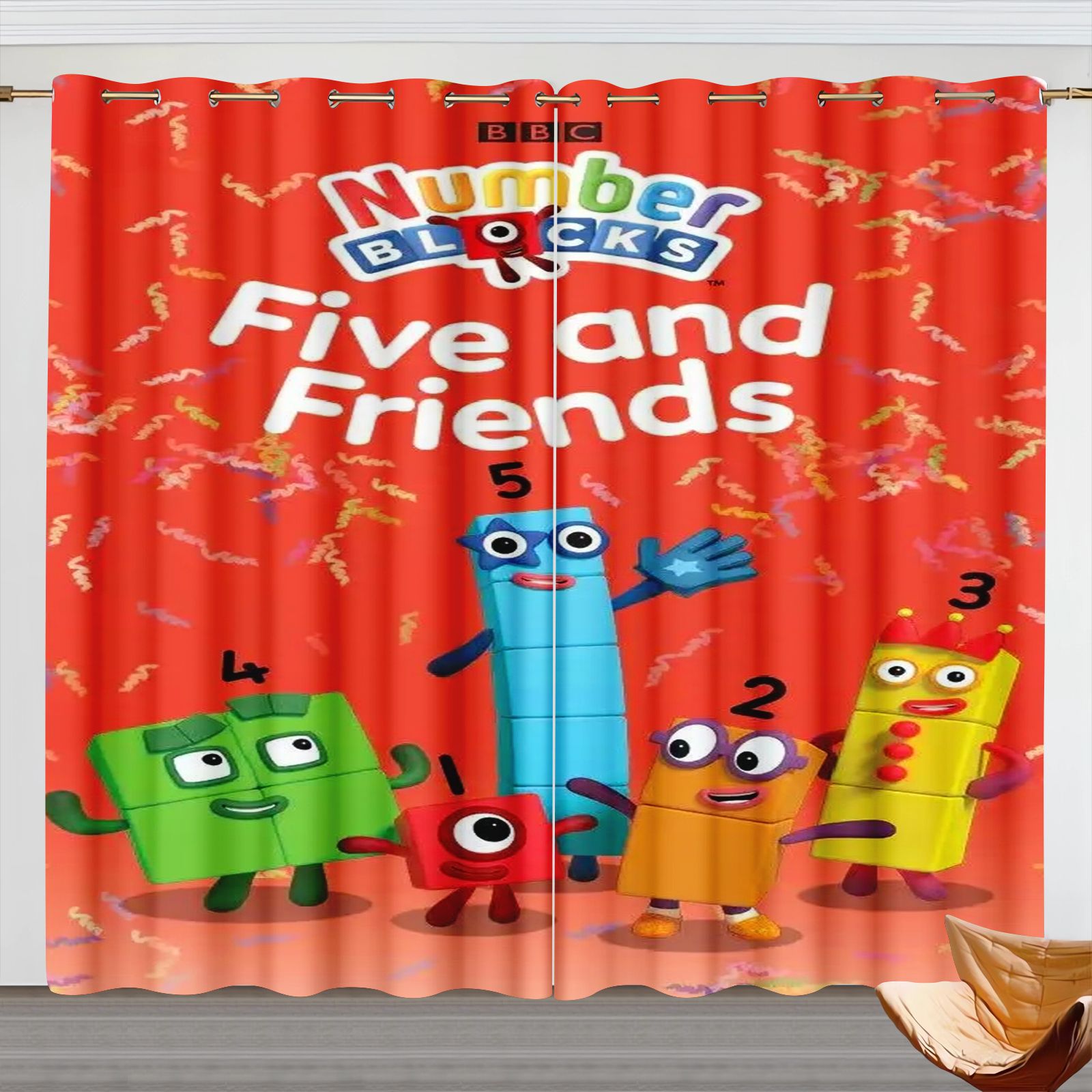 Rideaux de dessin animé Number - Home Decor Curtains avis et prix
