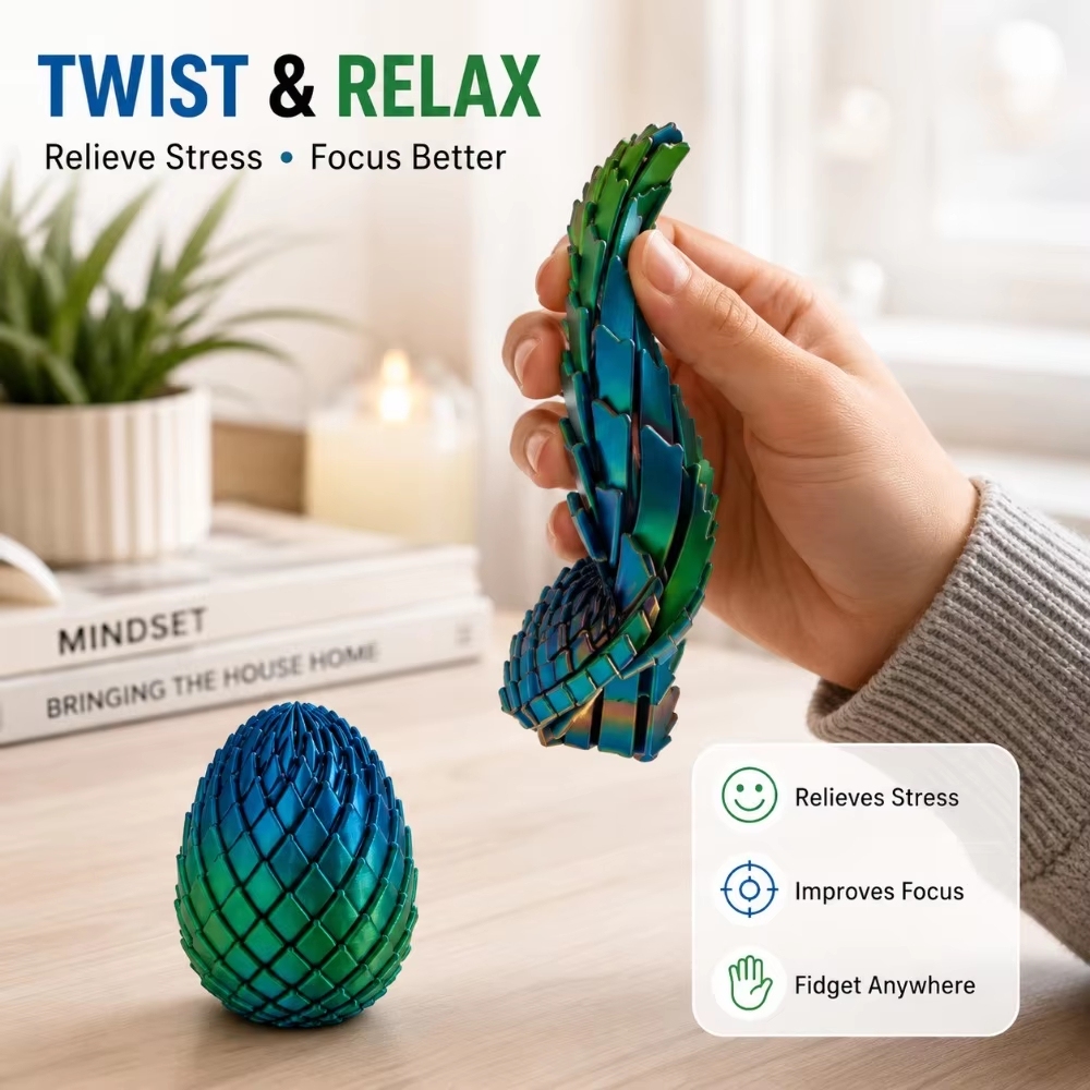 Œuf de dragon 3D en spirale to - Home Decor Gift avis et prix