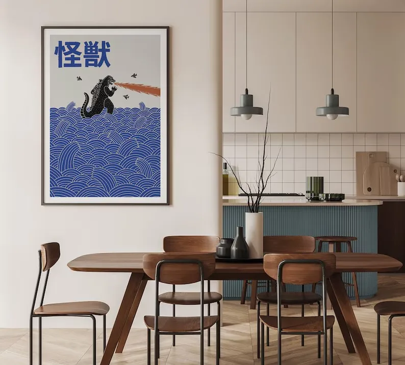 Affiche sur toile d'art contem - Home Decor Japandi avis et prix