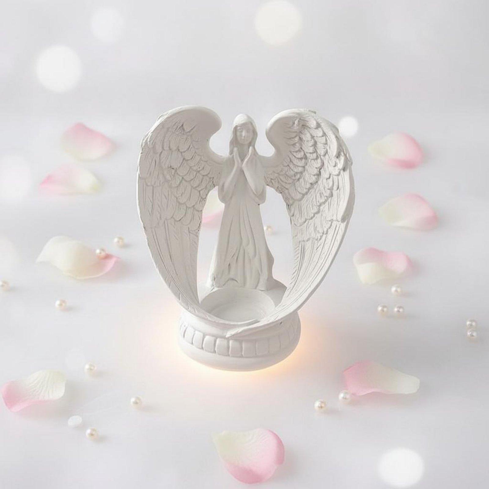 Statue d'ange en résine blanch - Home Decor White avis et prix