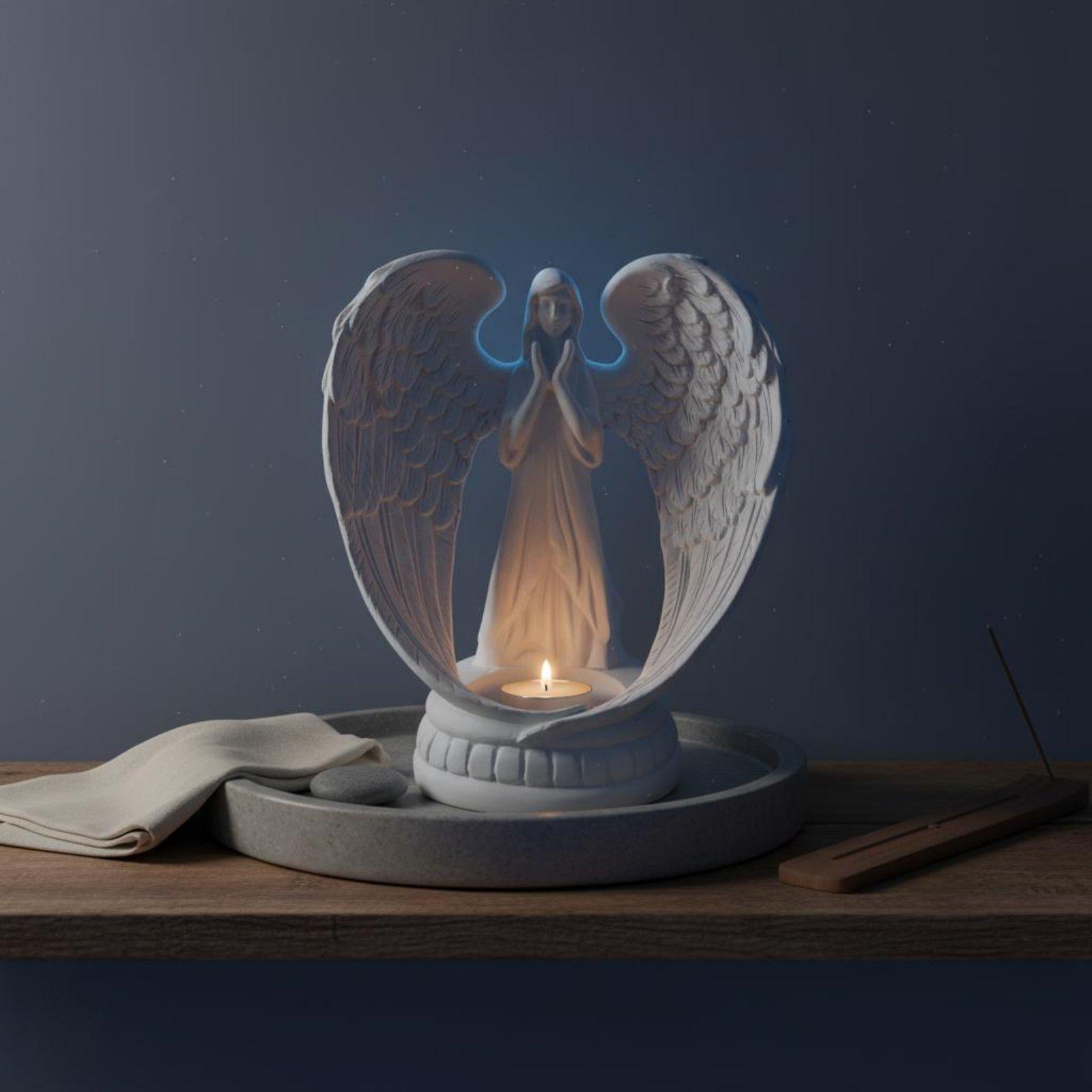 Statue d'ange en résine blanch - Home Decor White avis et prix