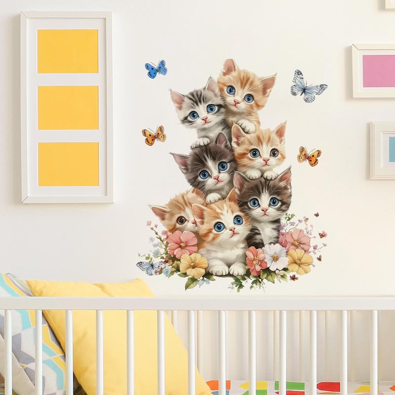 Autocollants mignons de chat,  - Home Decor Living Room avis et prix