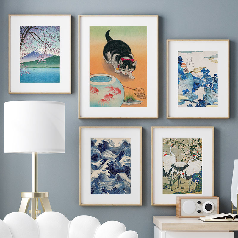 Peinture sur toile japonaise K - Home Decor Japandi avis et prix
