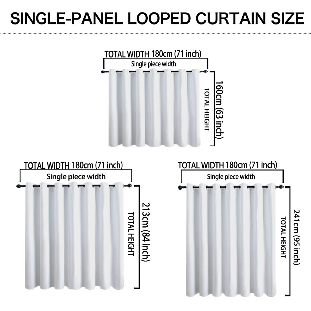 1 pièce Rideau à boucle unique - Home Decor Curtains avis et prix