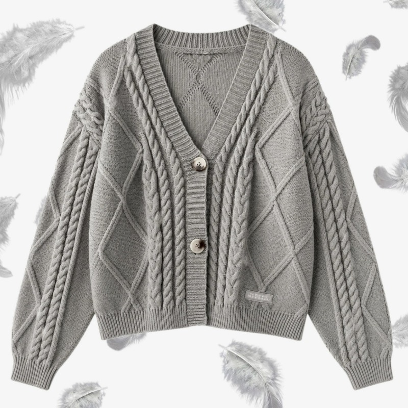 Cardigan gris TTPD pour femme, - Yarn Home Decor avis et prix