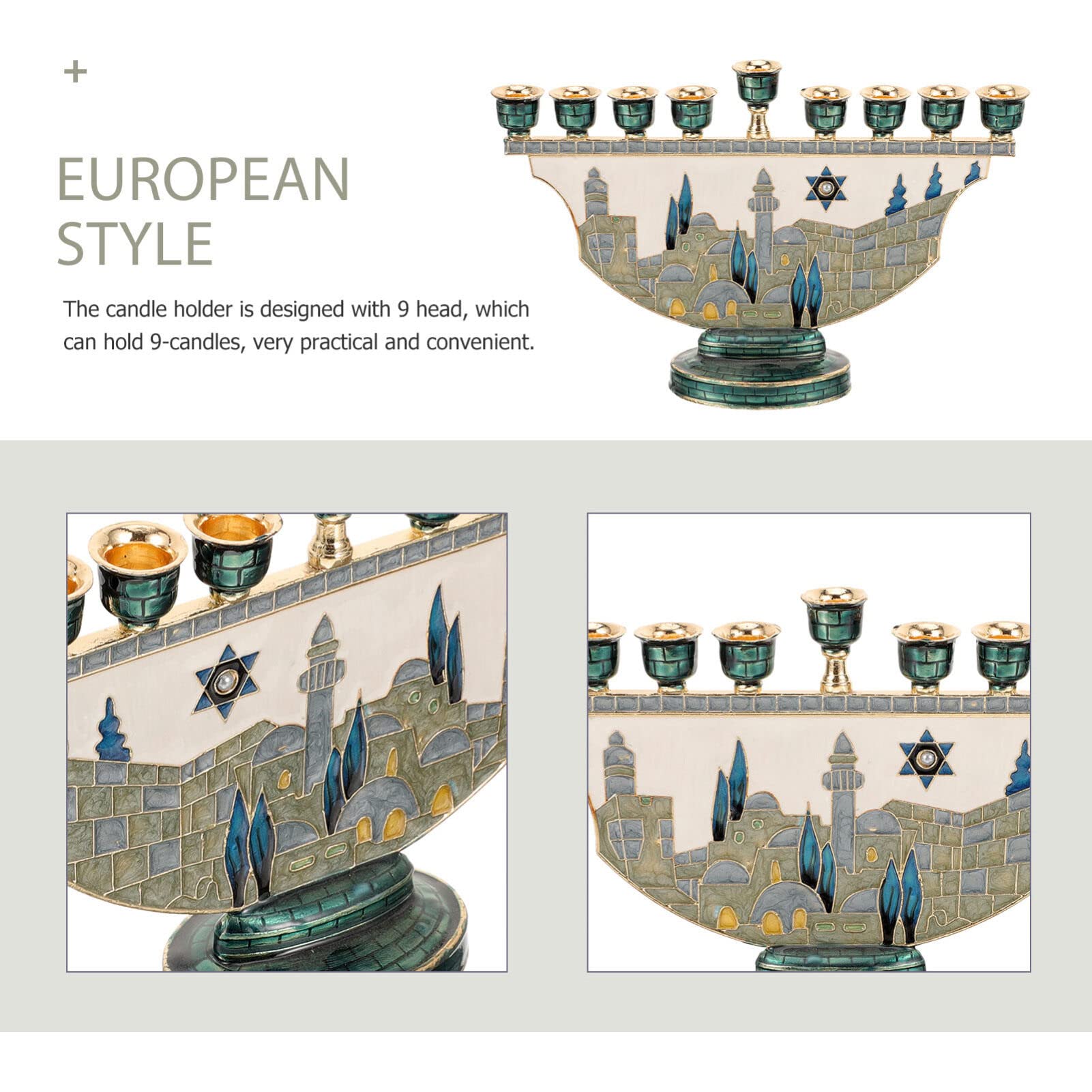 Menorah de Jérusalem, porte-bo - Home Decor Gift avis et prix