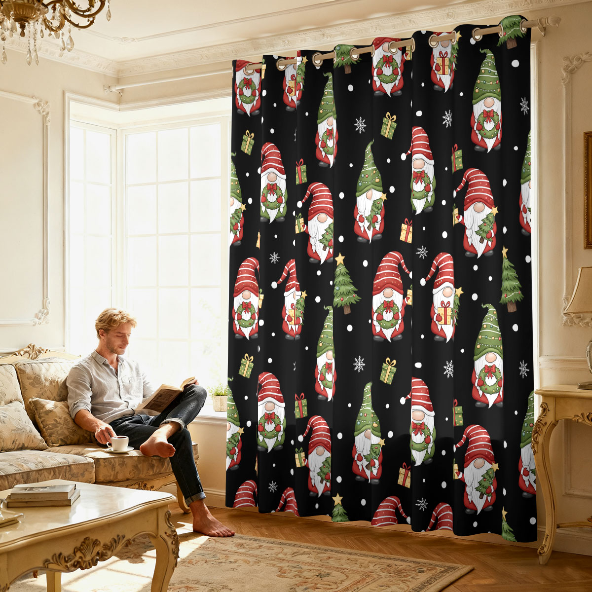 Rideau à boucle unique imprimé - Home Decor Curtains avis et prix